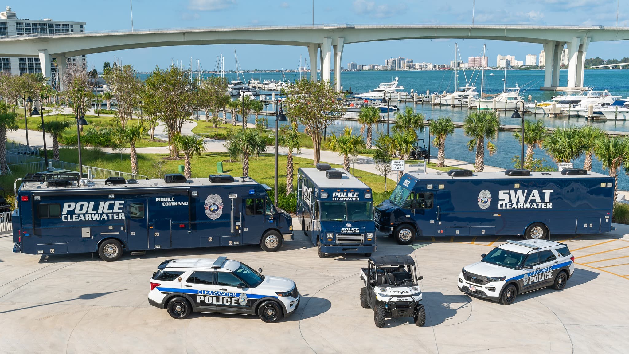Clearwater police vehicles