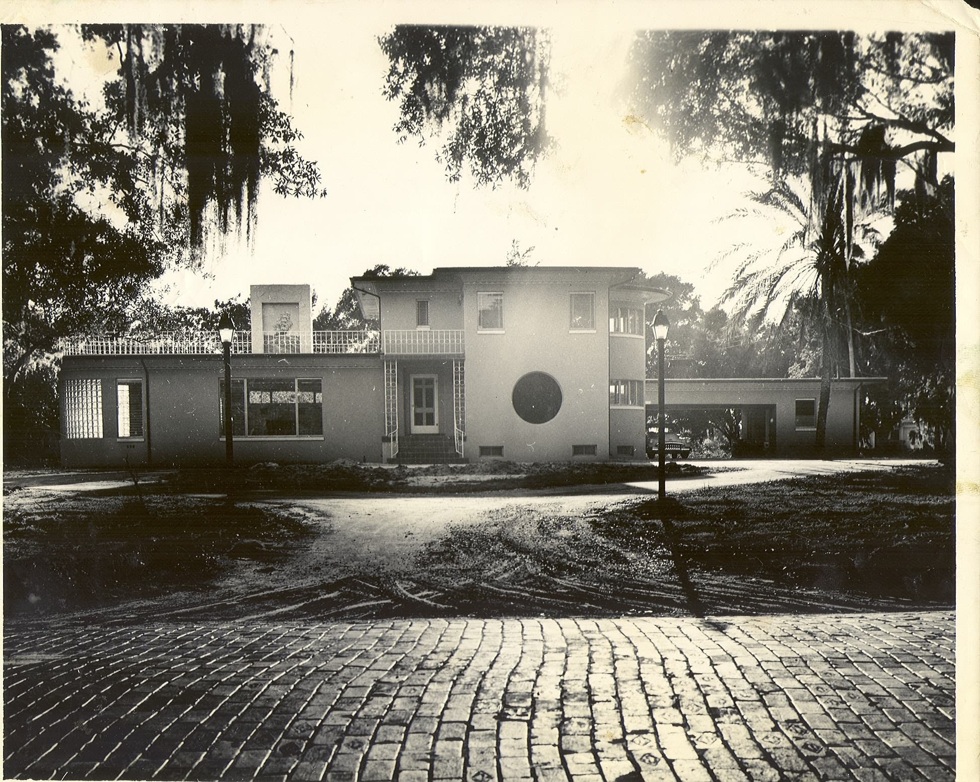 A historic black and white photo of the George Guida Sr. House
