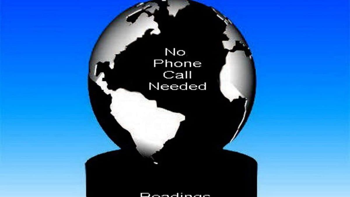 A laptop and smartphone display the YourKeySecrets.com homepage with AI reading options for dating, tarot, and numerology.