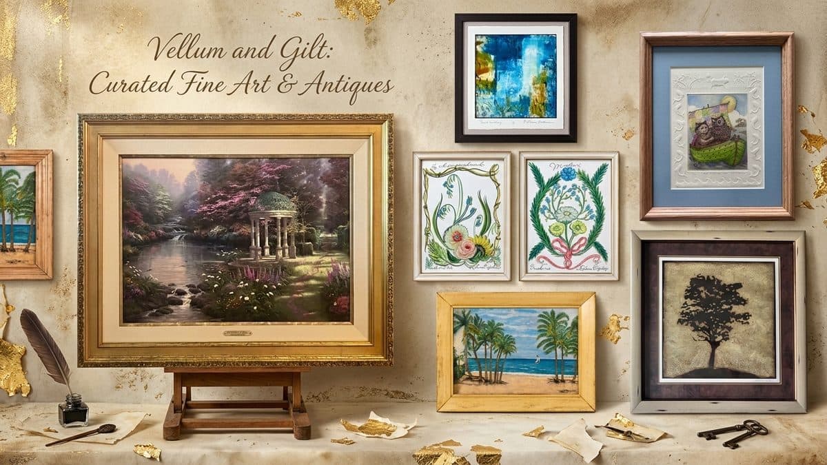 Vintage Oil Paintings & Framed Art Prints Online and Affordable from Vellum & Gilt