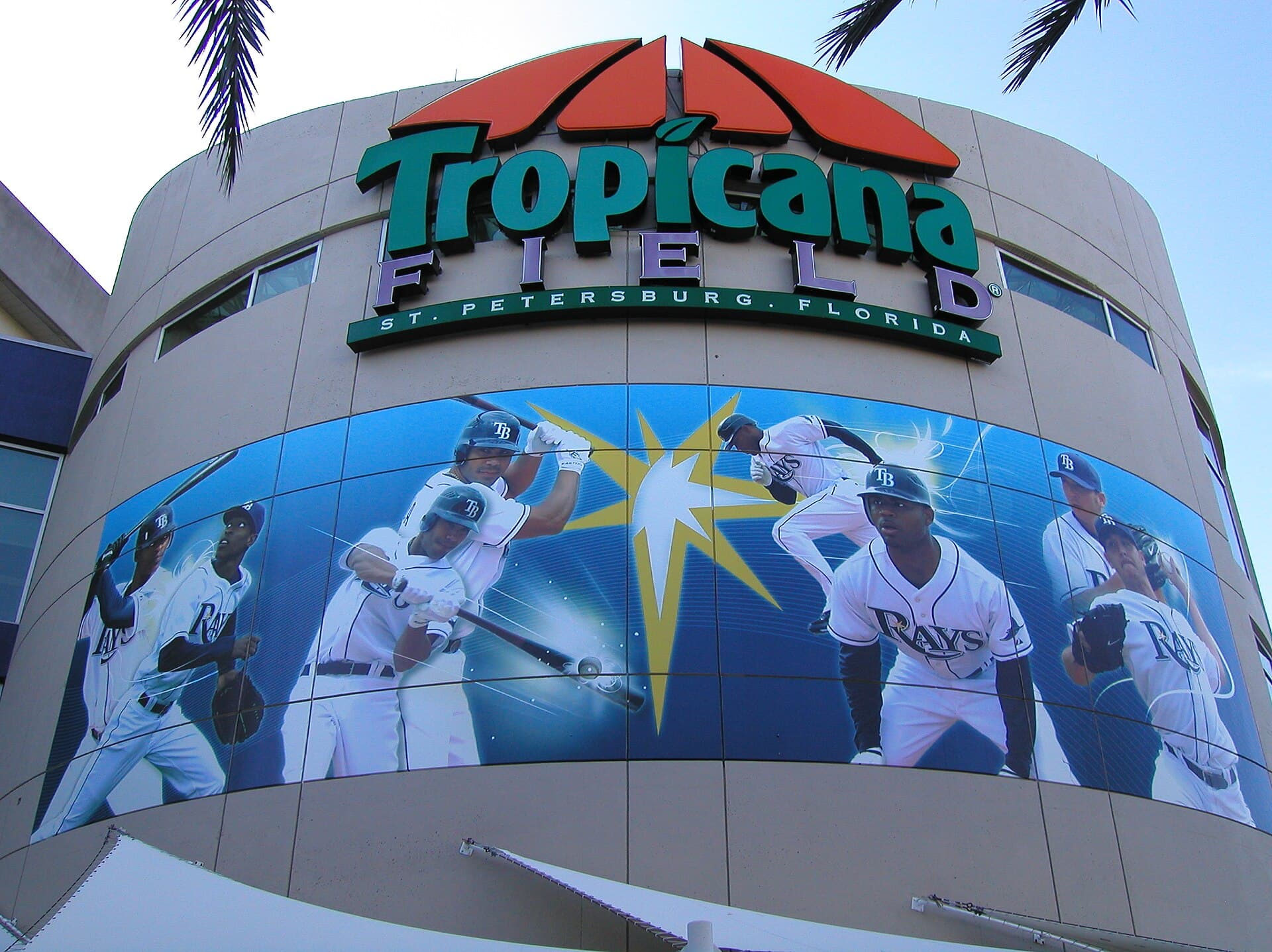 The entrance rotunda at Tropicana Field in St. Petersburg, home of the Tampa Bay Rays